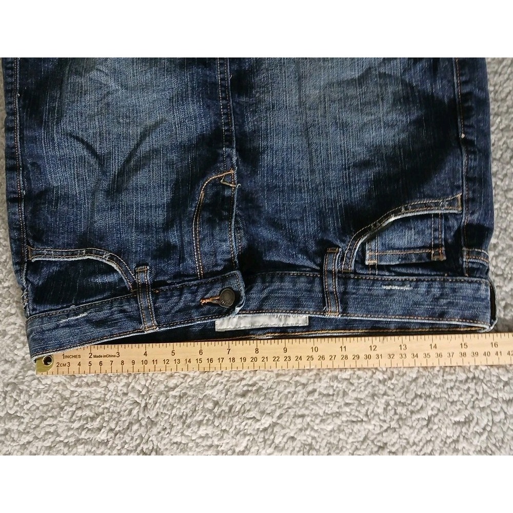 OLD NAVY Denim Jeans Mini Skirt Womens Size 6 Medium Wash Front & Back Pockets - Picture 7 of 13